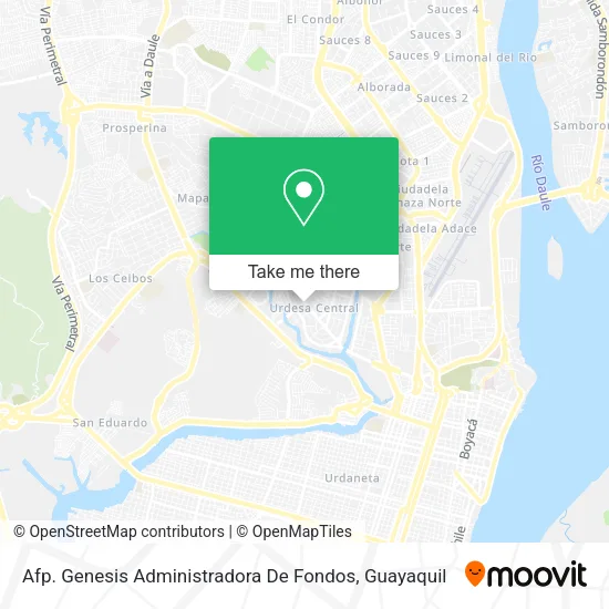 Afp. Genesis Administradora De Fondos map