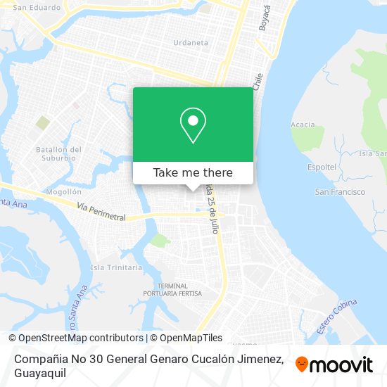 Compañia No 30 General Genaro Cucalón Jimenez map