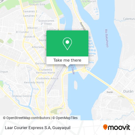 Laar Courier Express S.A map