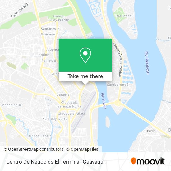 Mapa de Centro De Negocios El Terminal