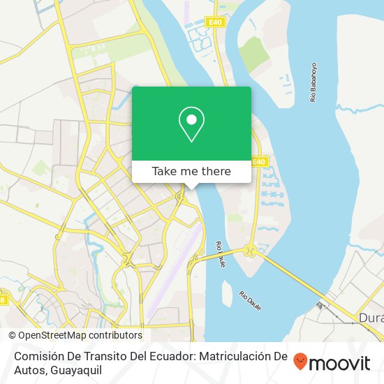 Comisión De Transito Del Ecuador: Matriculación De Autos map