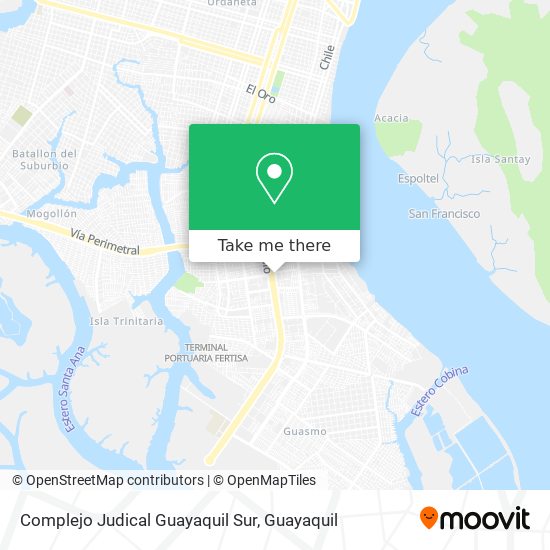 Complejo Judical Guayaquil Sur map