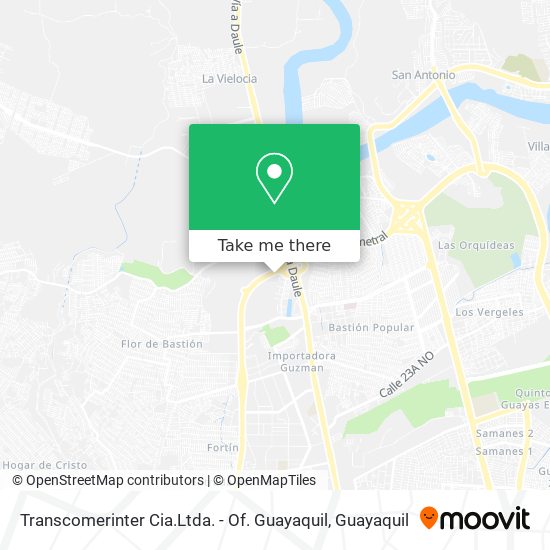 Mapa de Transcomerinter Cia.Ltda. - Of. Guayaquil