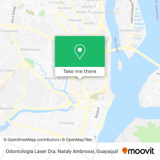 Odontología Láser Dra. Nataly Ambrossi map