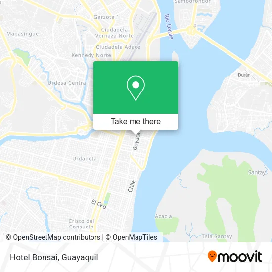 Hotel Bonsai map