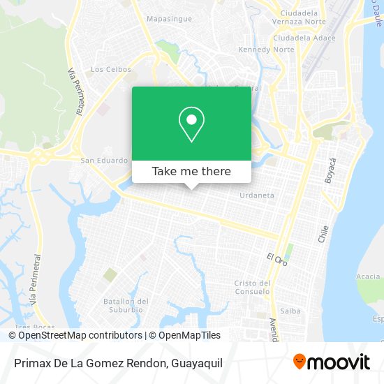 Primax De La Gomez Rendon map