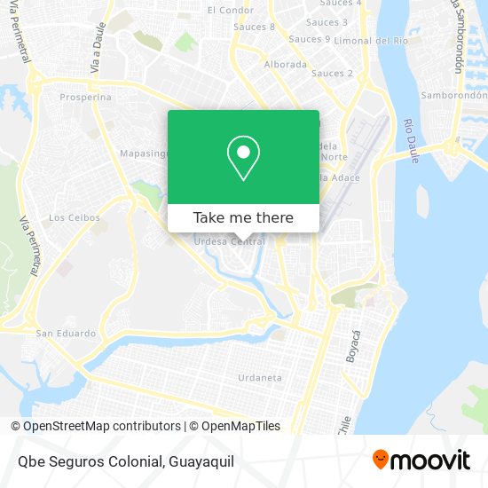 Qbe Seguros Colonial map