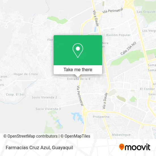 Mapa de Farmacias Cruz Azul