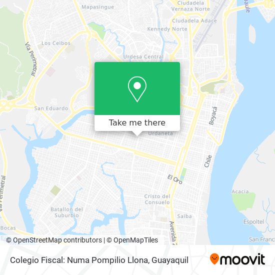 Colegio Fiscal: Numa Pompilio Llona map