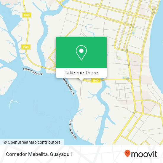 Mapa de Comedor Mebelita, Avenida 29 Guayaquil, Guayaquil