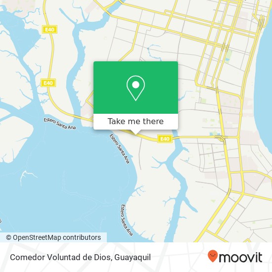 Mapa de Comedor Voluntad de Dios, 2do Callejón 48 SO Guayaquil, Guayaquil