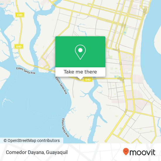 Mapa de Comedor Dayana, Guayaquil, Guayaquil