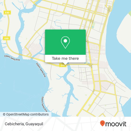 Cebicheria, Carlos Geovanny Yuqui Medina Guayaquil, Guayaquil map