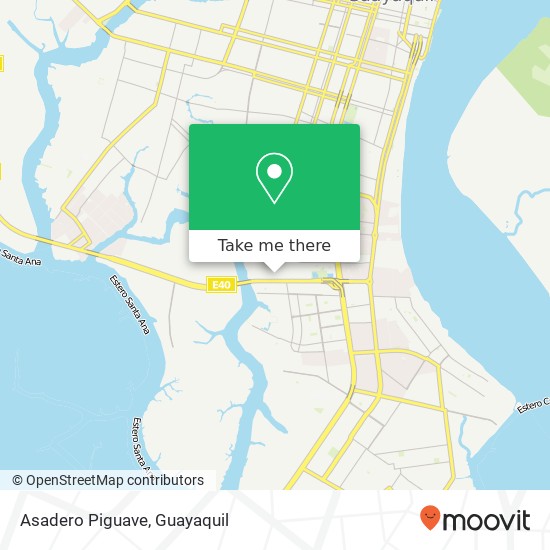 Asadero Piguave, Jacobo Bucaram Guayaquil, Guayaquil map