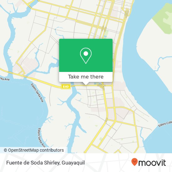 Fuente de Soda Shirley, Luis Noboa Naranjo Guayaquil map