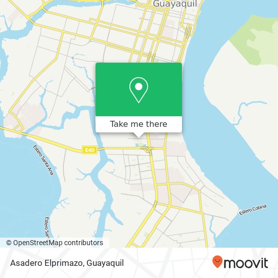 Asadero Elprimazo, Juan Loen Mera Guayaquil, Guayaquil map