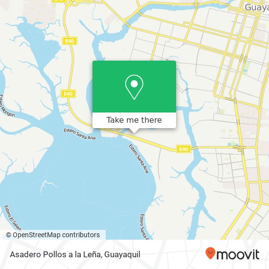 Asadero Pollos a la Leña, 1 Pasaje 34 Guayaquil, Guayaquil map