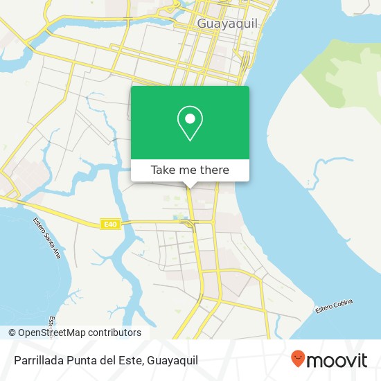 Parrillada Punta del Este, Pedro Bolona Guayaquil, Guayaquil map