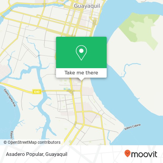 Mapa de Asadero Popular, 5 Guayaquil, Guayaquil
