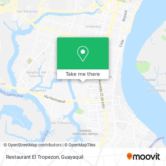 Mapa de Restaurant El Tropezon