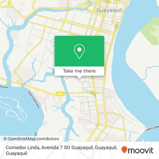 Comedor Linda, Avenida 7 SO Guayaquil, Guayaquil map