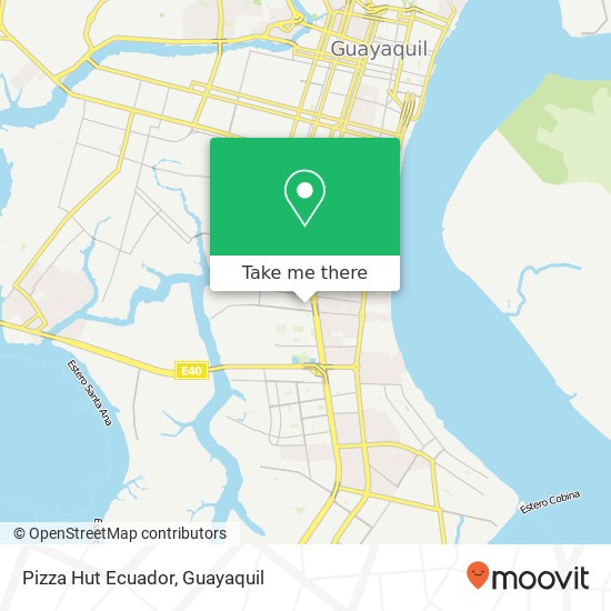 Pizza Hut Ecuador, Carlos Humberto Garces Vela Guayaquil map