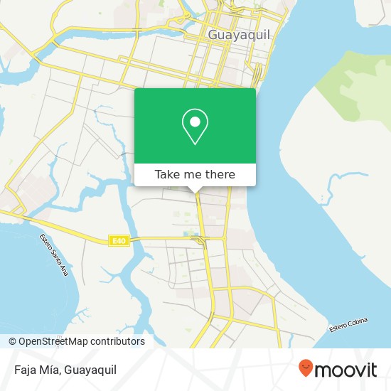 Mapa de Faja Mía, 25 de Julio Guayaquil