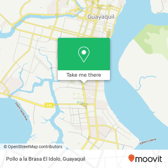 Pollo a la Brasa El Idolo, Guayaquil, Guayaquil map