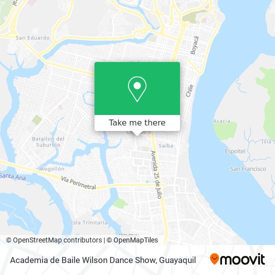 Academia de Baile Wilson Dance Show map