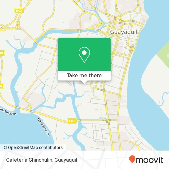 Cafetería Chinchulin, Alberto Guerrero Martínez Guayaquil, Guayaquil map