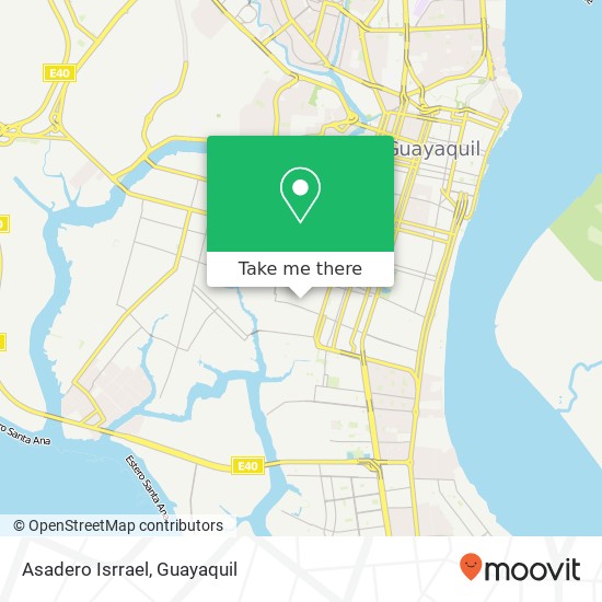 Asadero Isrrael, Cristobal Colón Guayaquil, Guayaquil map