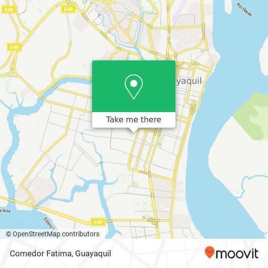 Mapa de Comedor Fatima, Babahoyo Guayaquil, Guayaquil