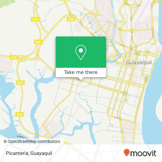 Mapa de Picanteria, Domingo Norero Cerruti Guayaquil, Guayaquil