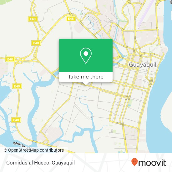 Mapa de Comidas al Hueco, Calle 27 SE Guayaquil