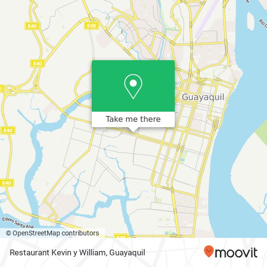 Restaurant Kevin y William, Portete de Tarqui Guayaquil, Guayaquil map