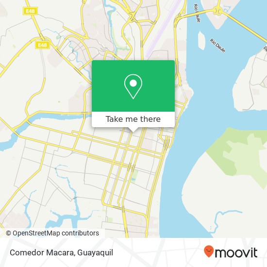 Mapa de Comedor Macara, José Mascote Guayaquil, Guayaquil