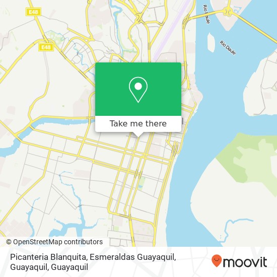 Mapa de Picanteria Blanquita, Esmeraldas Guayaquil, Guayaquil