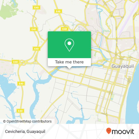 Mapa de Cevicheria, Asaad Bucaram Elmalin Guayaquil, Guayaquil