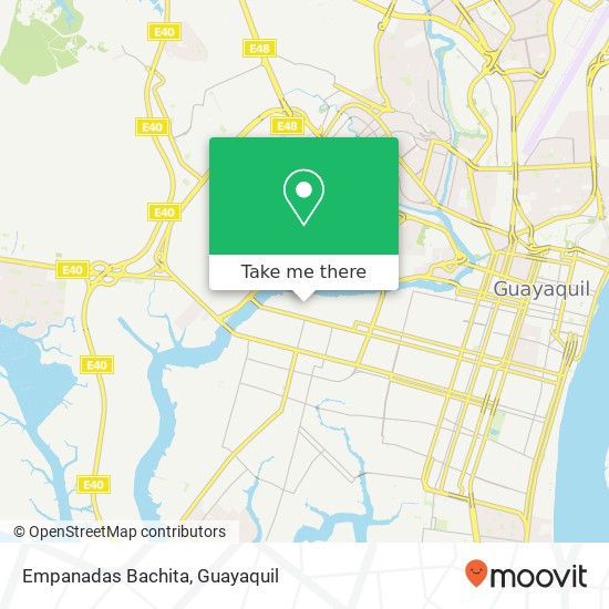 Mapa de Empanadas Bachita, Febres Cordero Guayaquil, Guayaquil