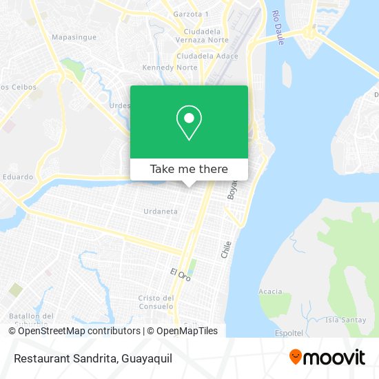 Restaurant Sandrita map
