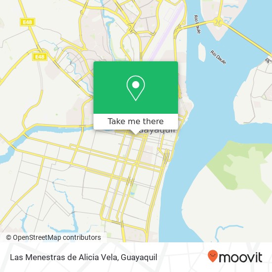 Las Menestras de Alicia Vela, Clemente Ballen Guayaquil map