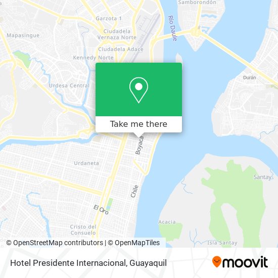Hotel Presidente Internacional map