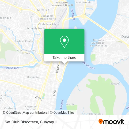 Set Club Discoteca map