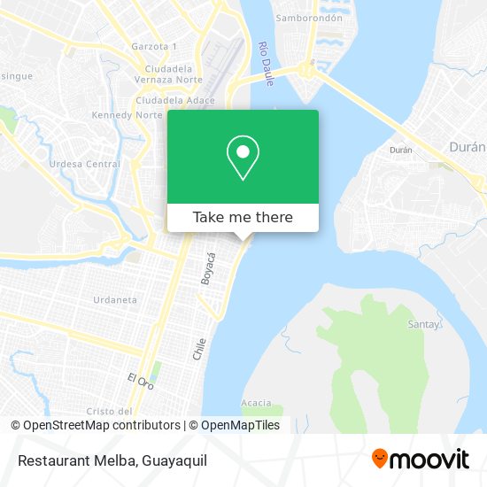 Restaurant Melba map