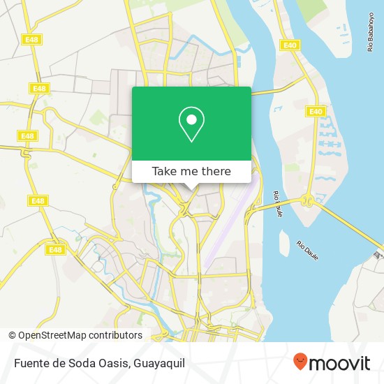 Mapa de Fuente de Soda Oasis, 15 NE Guayaquil, Guayaquil