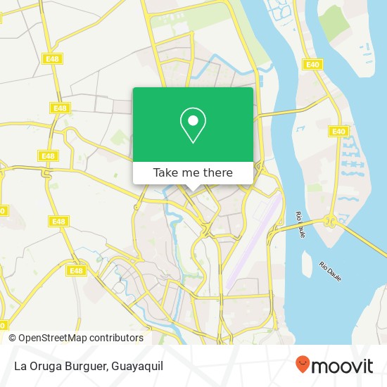 La Oruga Burguer, Isla Rabida Guayaquil, Guayaquil map