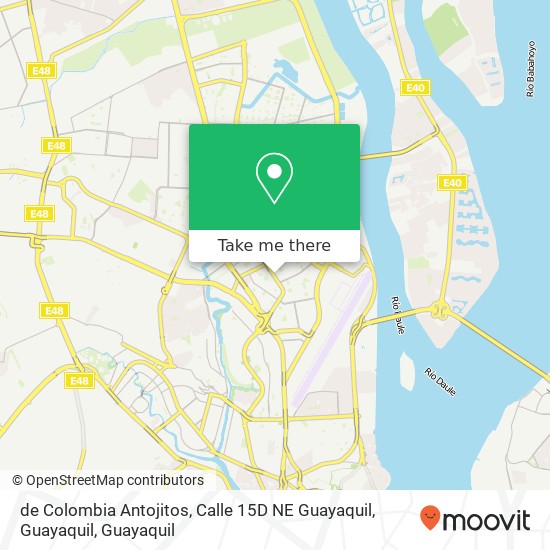 de Colombia Antojitos, Calle 15D NE Guayaquil, Guayaquil map