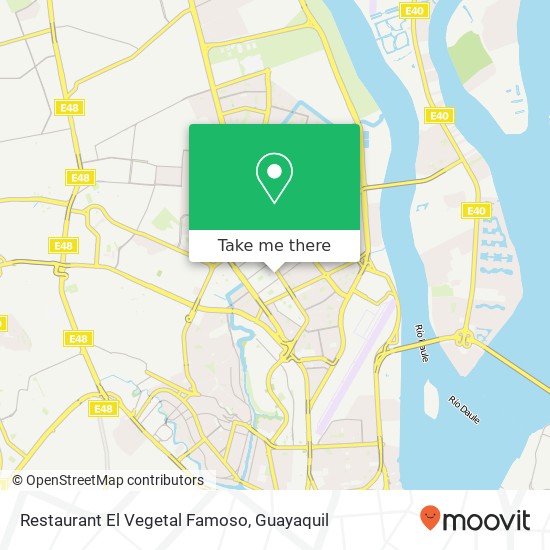 Mapa de Restaurant El Vegetal Famoso, Segundo Cueva Celi Guayaquil, Guayaquil