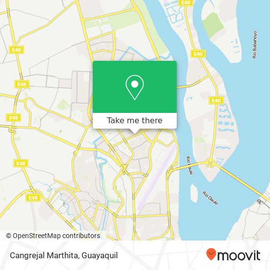 Mapa de Cangrejal Marthita, Peatonal 2A Guayaquil, Guayaquil