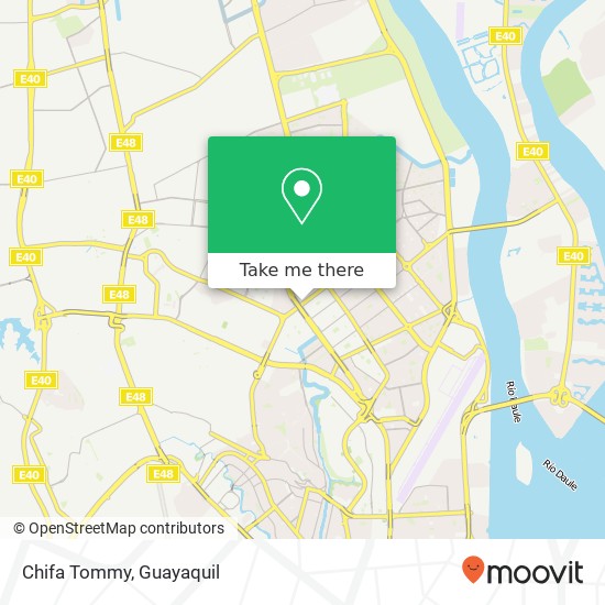 Chifa Tommy, Sixto Juan Bernal Guayaquil, Guayaquil map